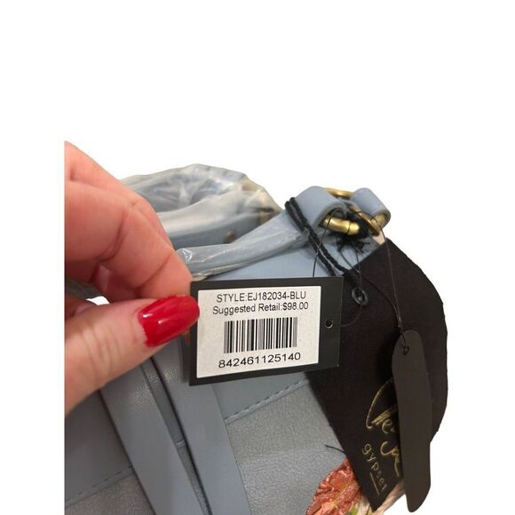 Elle Jae Gypset Painted Desert Crossbody Satchel Purse NWT Embroidered Blue - Picture 6 of 14